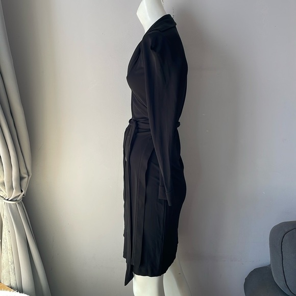 Diane Von Furstenberg Black Wrap Dress - Picture 2 of 6